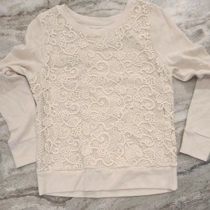 Embellished White Sweatshirt